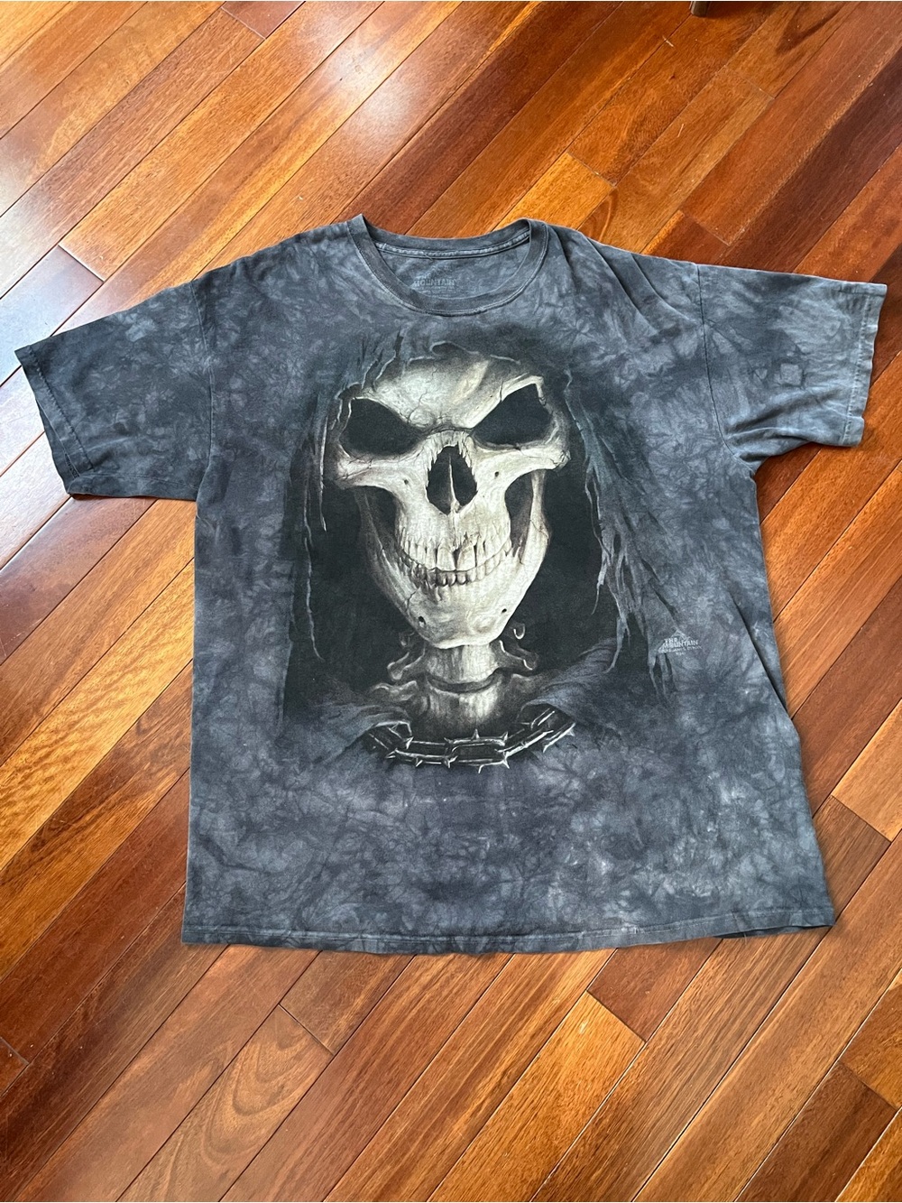 The Mountain Big Reaper Skeleton Tie Dye Shirt 2XL